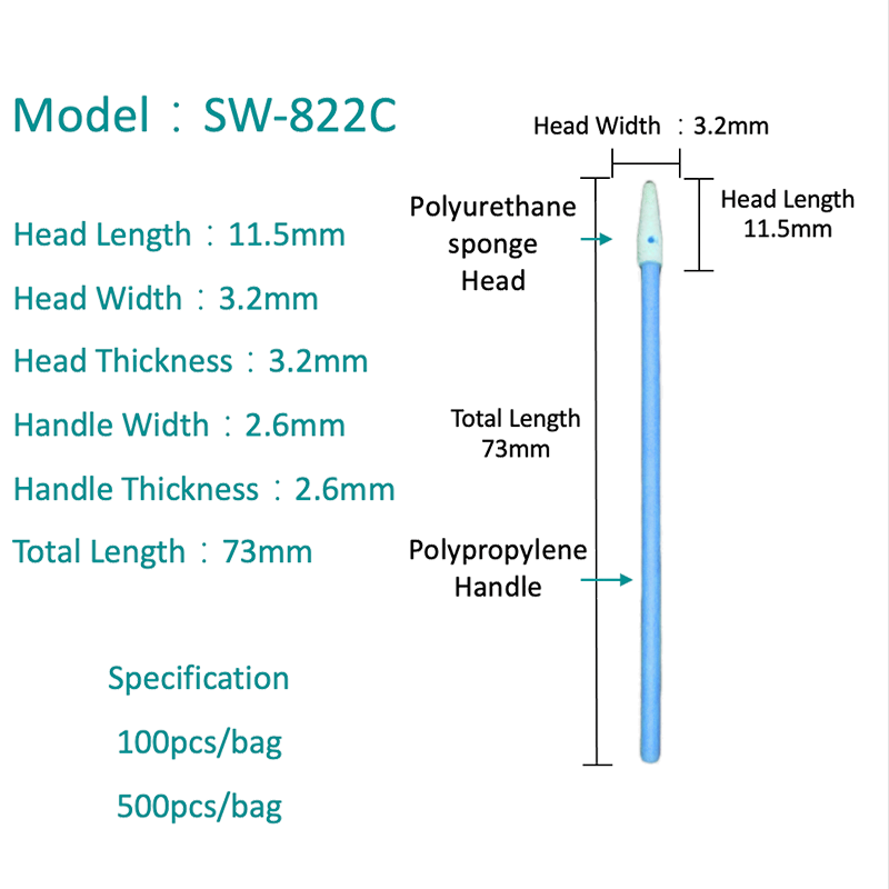SW-822C špičatý pěnový výtěr