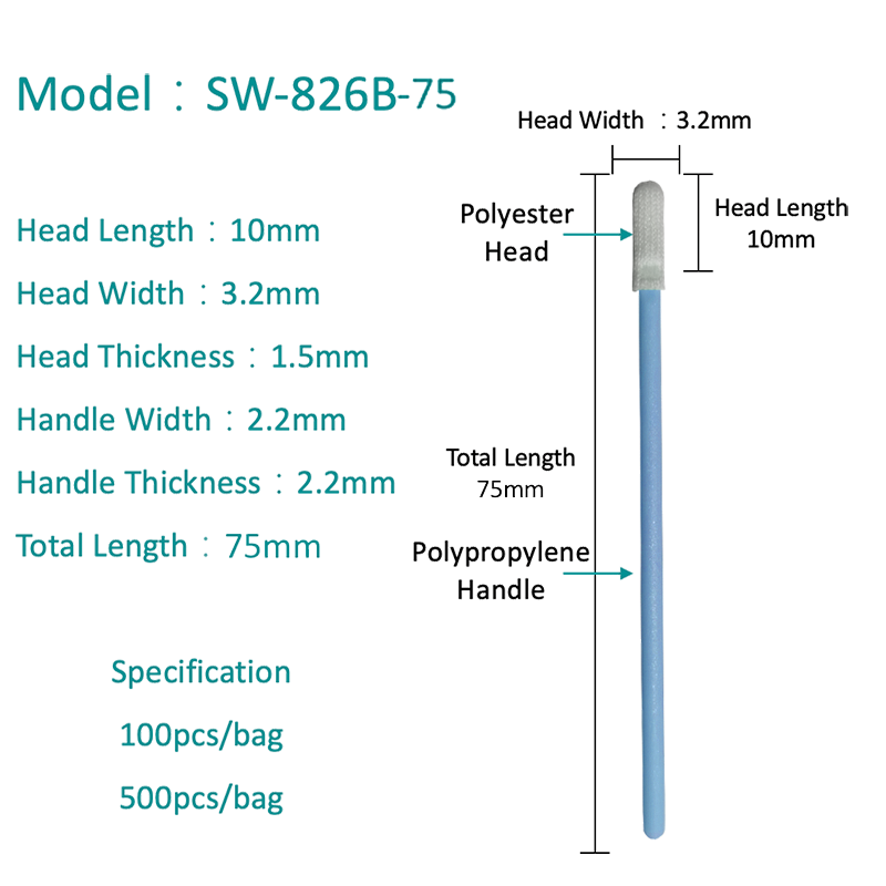 SW-826B-75 Chemikálie odolný polyesterový výtěr